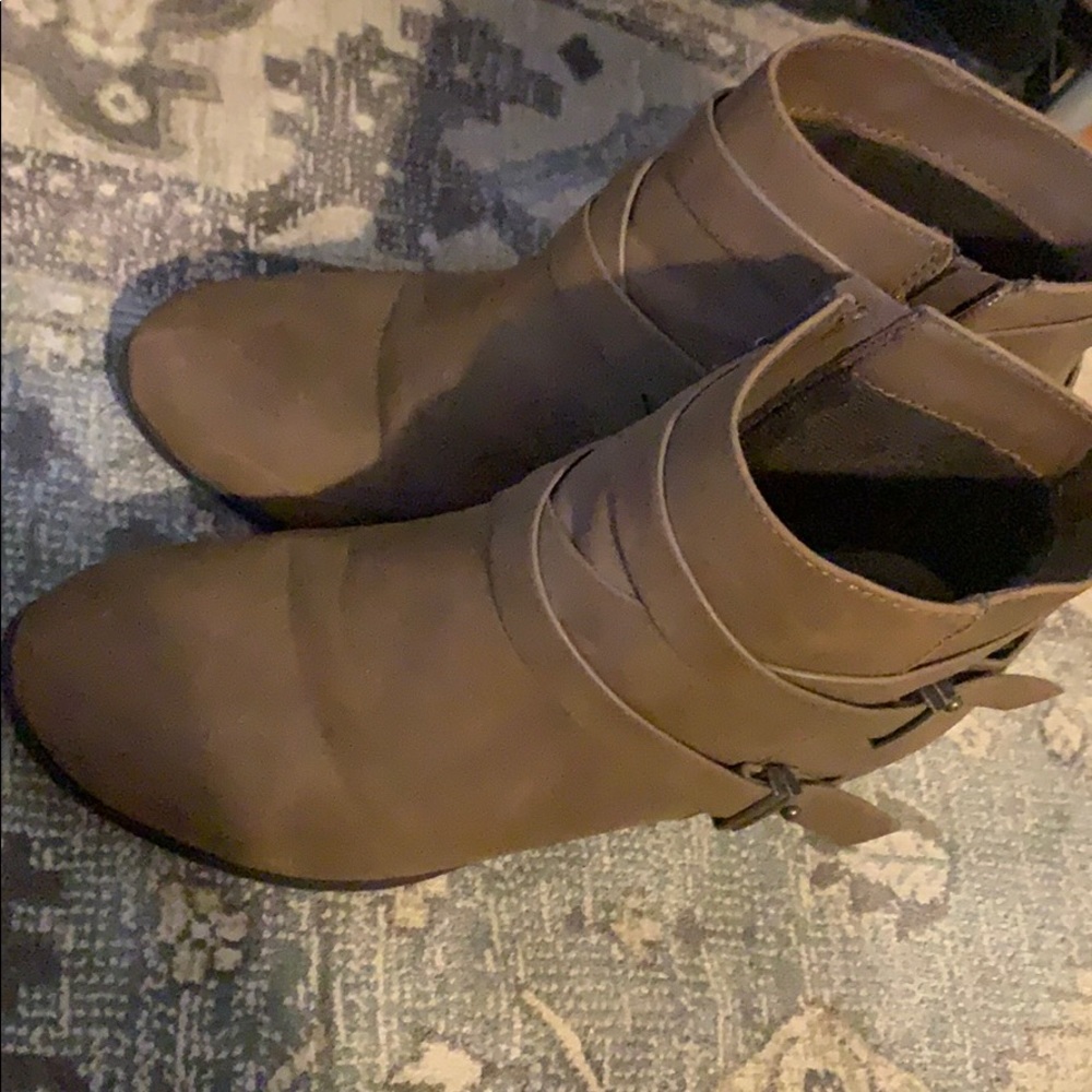 Brown booties